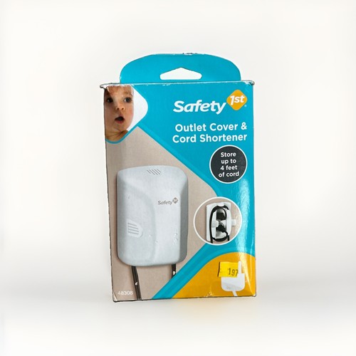 Safety 1st Outlet Cover with Cord Shortener for Baby Proofing