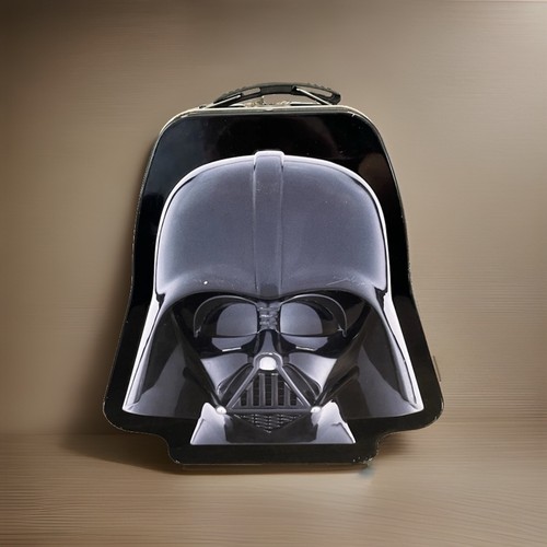 Star Wars Darth Vader Helmet Shaped Metal Tin Tote Lunch Box