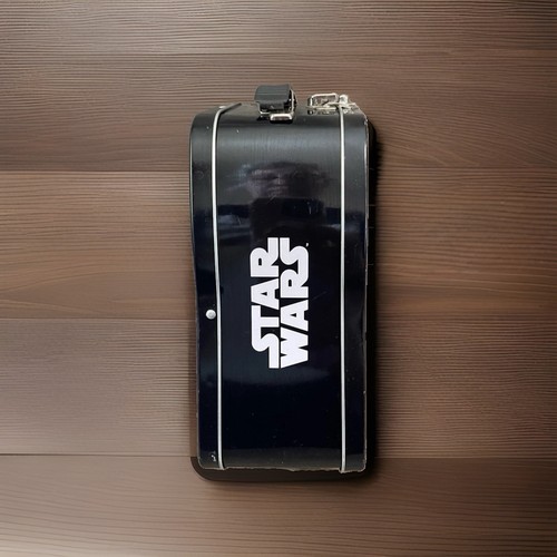 Star Wars Darth Vader Helmet Shaped Metal Tin Tote Lunch Box - photo 2