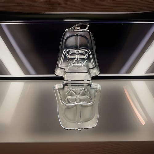 Star Wars Darth Vader Helmet Shaped Metal Tin Tote Lunch Box - photo 3