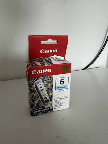 Canon 6 PhotoCyan Ink Cartridge BCI-6PC New Genuine Ink Tank