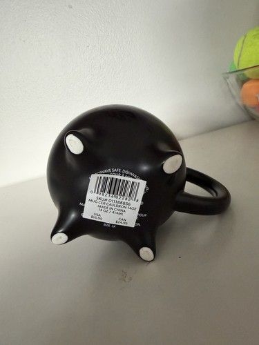 Starbucks 2026 Halloween Black Cauldron Footed Ceramic Mug - photo 4