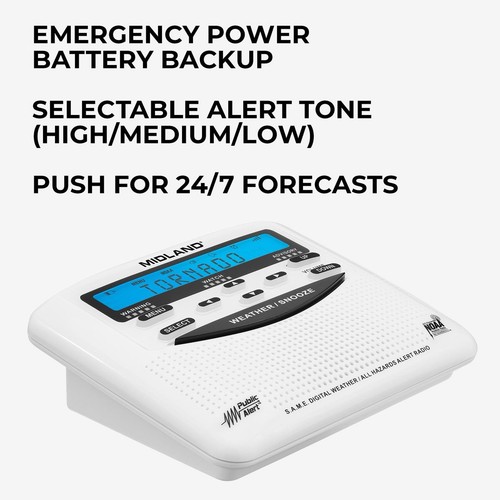 Midland WR120B NOAA Emergency Weather Alert Radio - photo 2