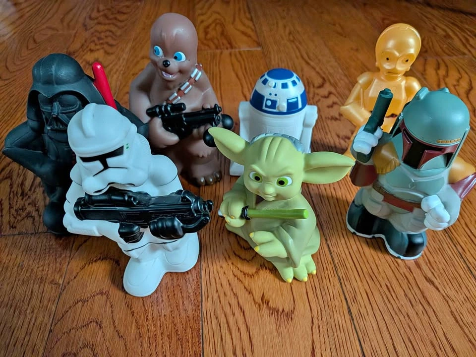 Disney Star Wars PVC Squeaky Figure Set (2008)