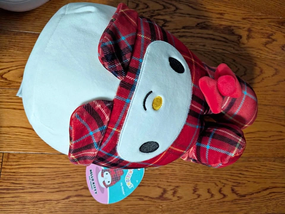 Squishmallows Hello Kitty and Friends My Melody Plaid Plush