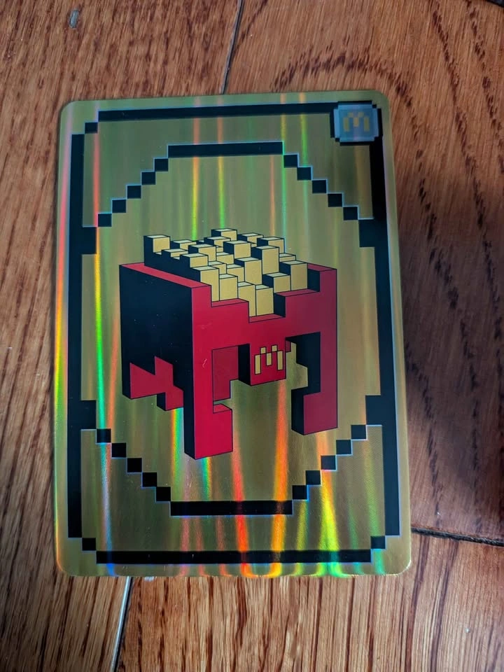 McDonald's Minecraft Happy Meal Toy - French Fries with Holograp - photo 3