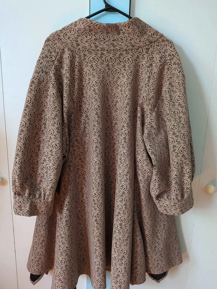 Curvesque Patterned Open Front Jacket - photo 3