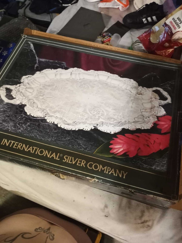 International Silver Company 22"x16 1/2" Silver Plated Platter
