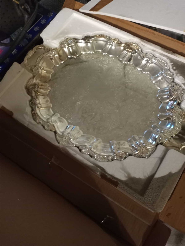 International Silver Company 22"x16 1/2" Silver Plated Platter - photo 2