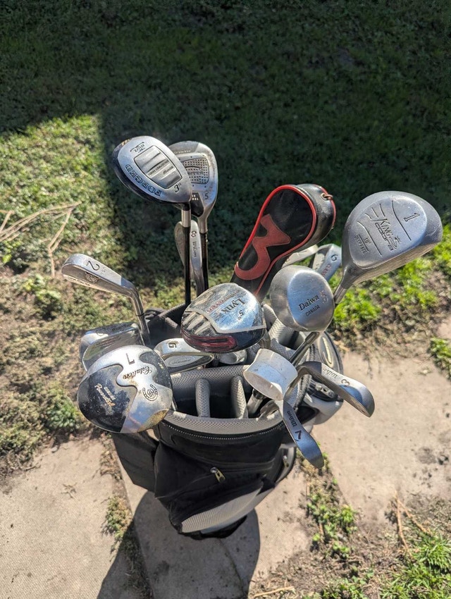 Golf bag and clubs set - photo 4