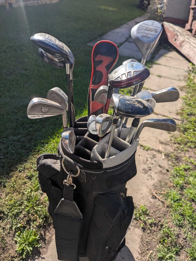 Golf bag and clubs set - photo 5