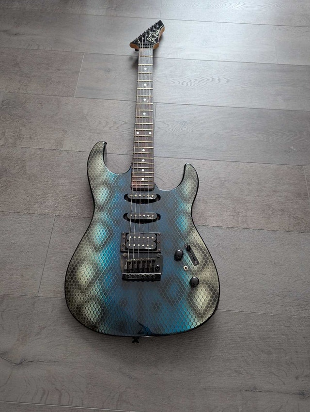 Rare BC Rich Platinum Series ST3 Snakeskin Guitar