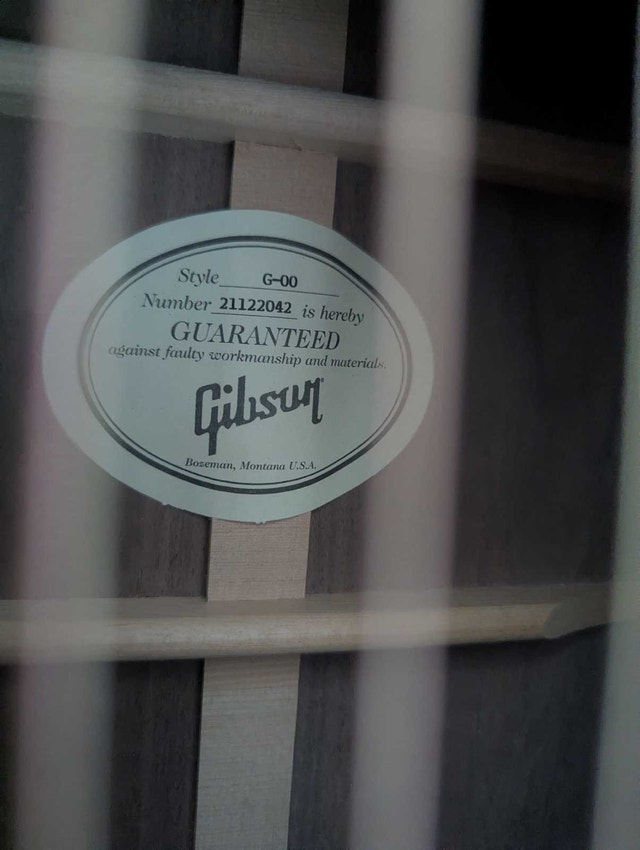 Gibson G-00 Acoustic Guitar All Solid Woods with Sound Port - photo 4