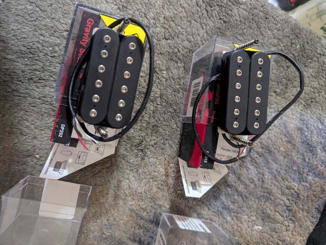 Dimarzio gravity storm humbucker pickups