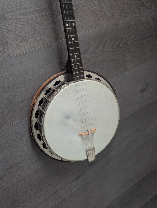 Antique early 1900s May Bell Slingerland banjo still playable - photo 2