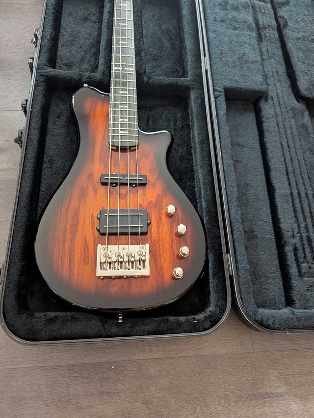 Hagstrom Beluga III bass guitar and hard case