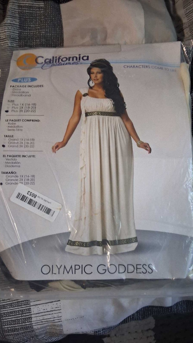 California Costumes Plus-Size Olympic Goddess Costume