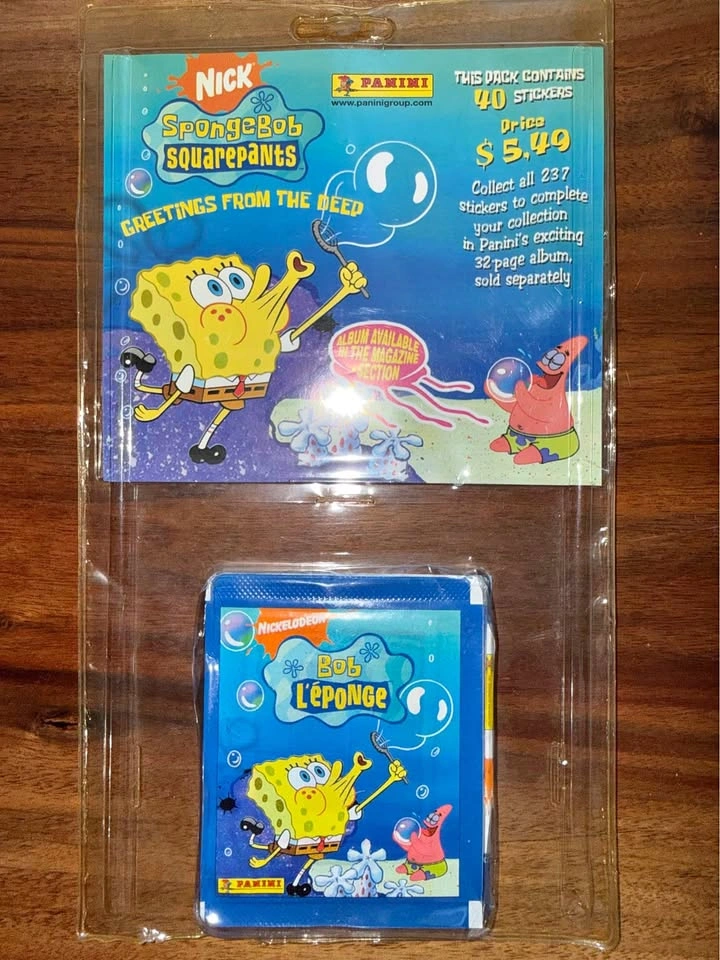 2005 Panini SpongeBob SquarePants Greetings From The Deep Sticke