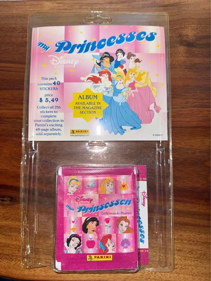 👑💗 PANINI “MY PRINCESSES” STICKER PACK — 2006 💗👑