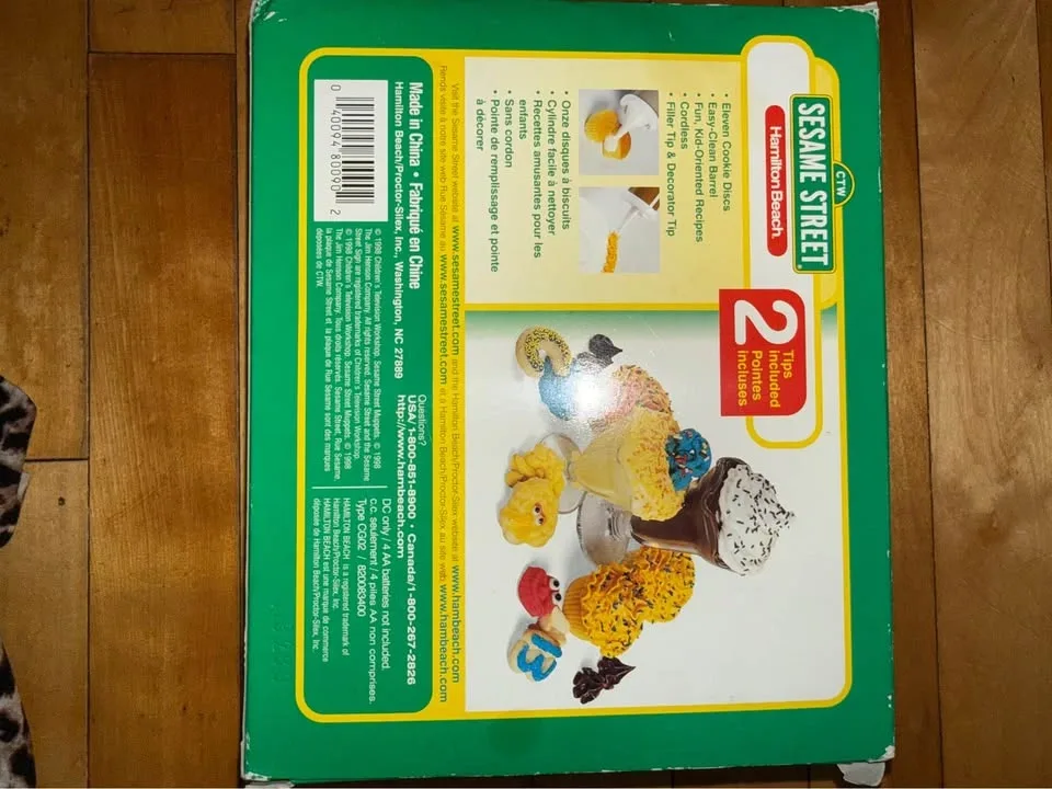 VINTAGE 1998 SESAME STREET COOKIE MONSTER COOKIE PRESS - photo 2