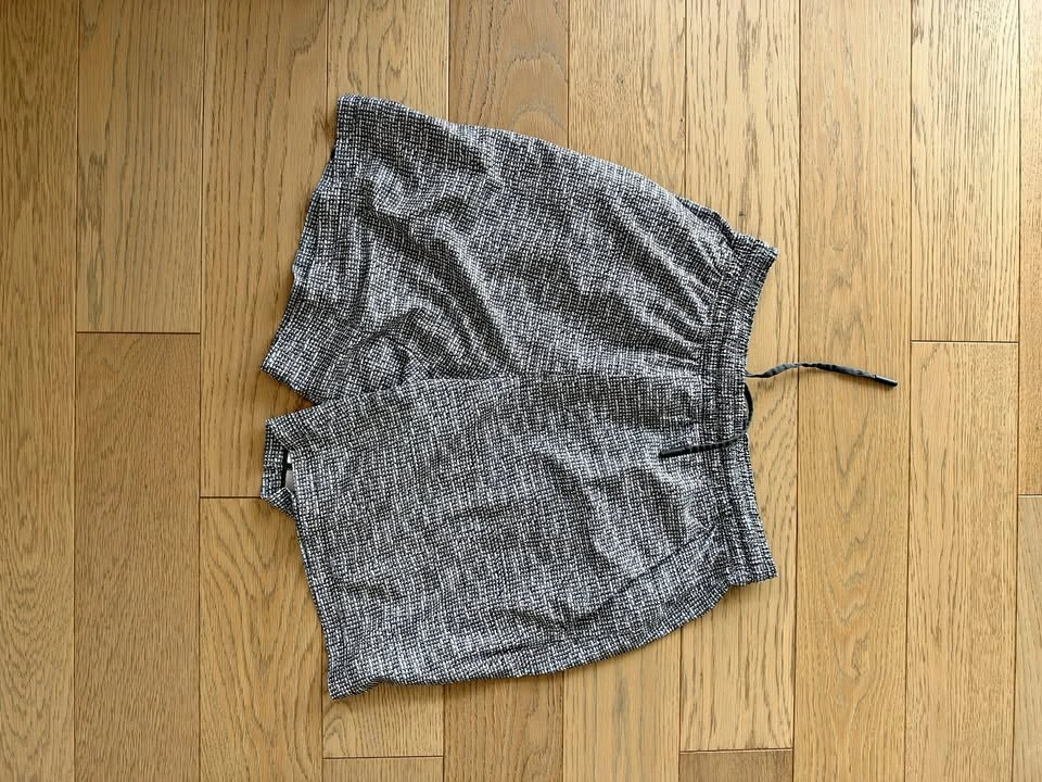 Lululemon Pace Breaker Linerless Shorts – Grey/Black Pattern