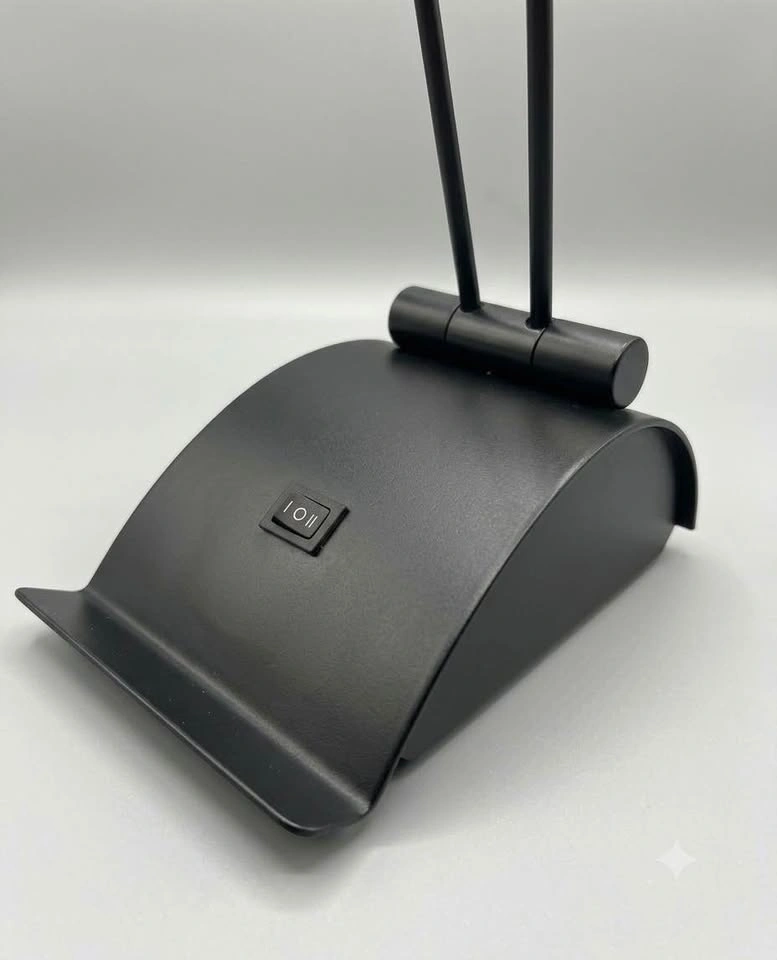 Vintage 1980s German Postmodern Black Halogen Desk Lamp - photo 2