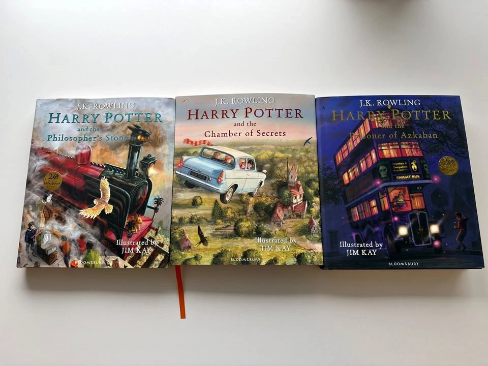 Harry Potter Illustrated Editions (Books 1-3) by Jim Kay – Mint