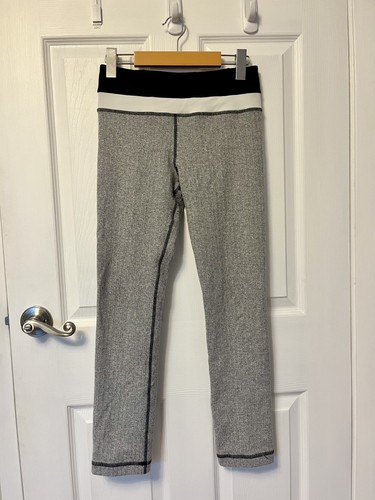 Lululemon Skinny Groove Crop Leggings Herringbone Size 4 - photo 3