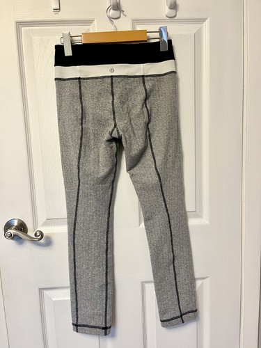Lululemon Skinny Groove Crop Leggings Herringbone Size 4 - photo 4