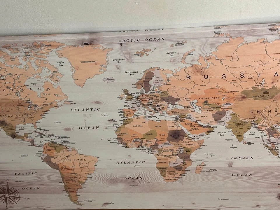 World Map Canvas Wall Art 39x20“ - photo 2