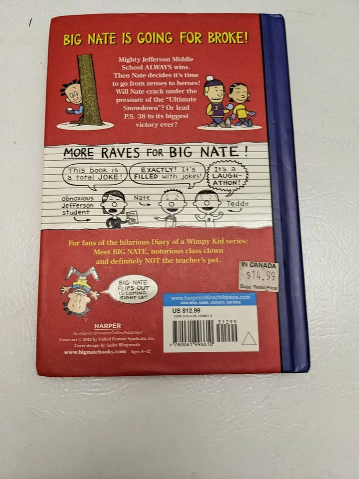 Big Nate: Goes for Broke (hard cover), book by Lincoln Peirce - photo 2