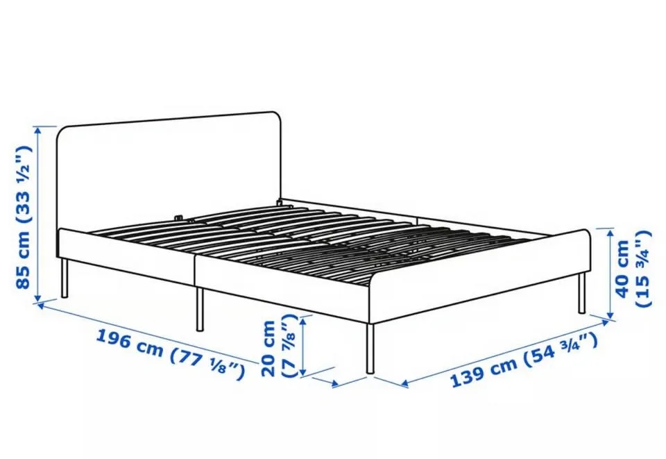 IKEA Slattum Upholstered Full Bed Frame - photo 4