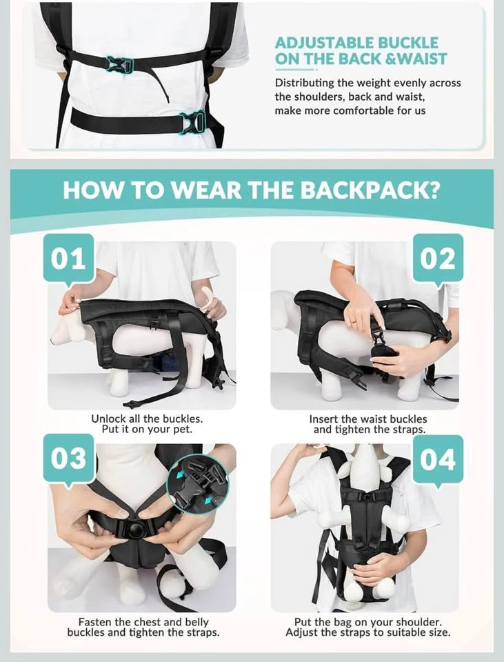 Dog Carrier Backpack (XL) upto 35lbs - photo 3