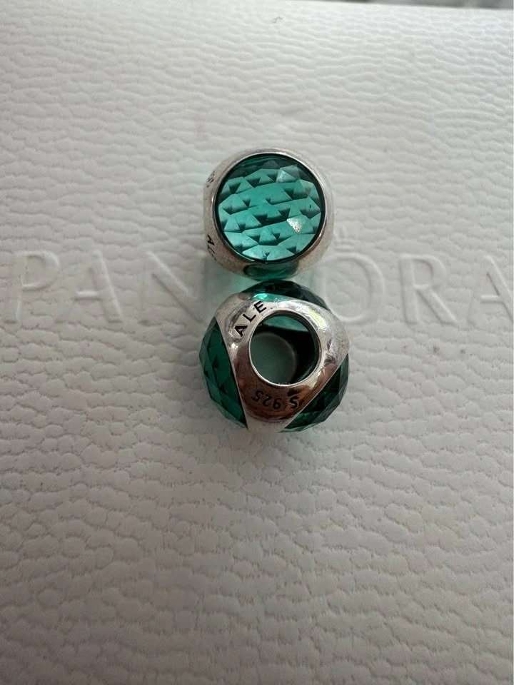 Pandora Teal Faceted Glass Charms - photo 2