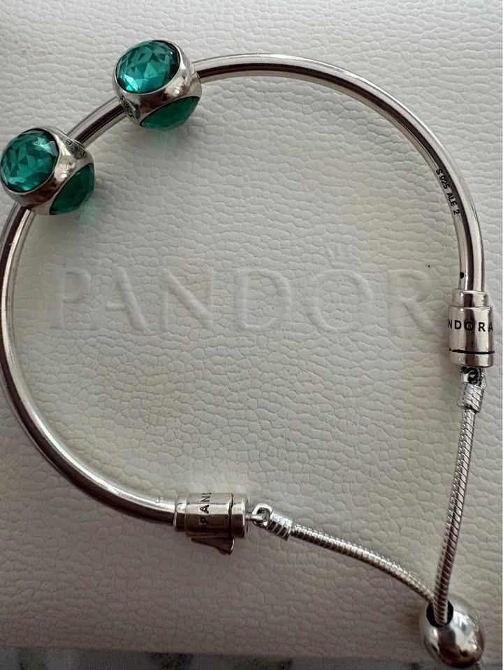 Pandora Teal Faceted Glass Charms - photo 3