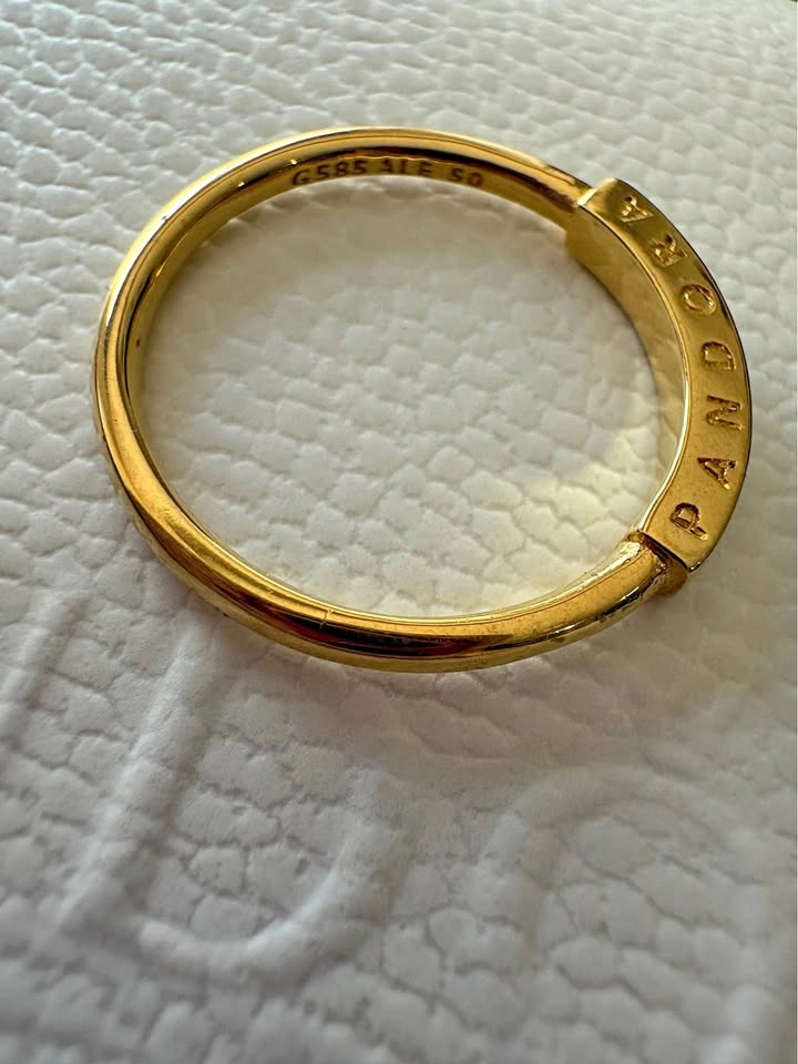 Pandora Logo Bar Ring Size 50