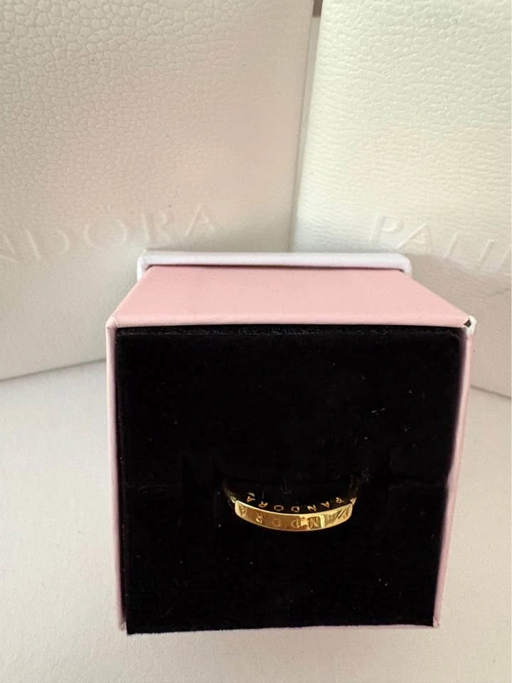 Pandora Logo Bar Ring Size 50 - photo 2