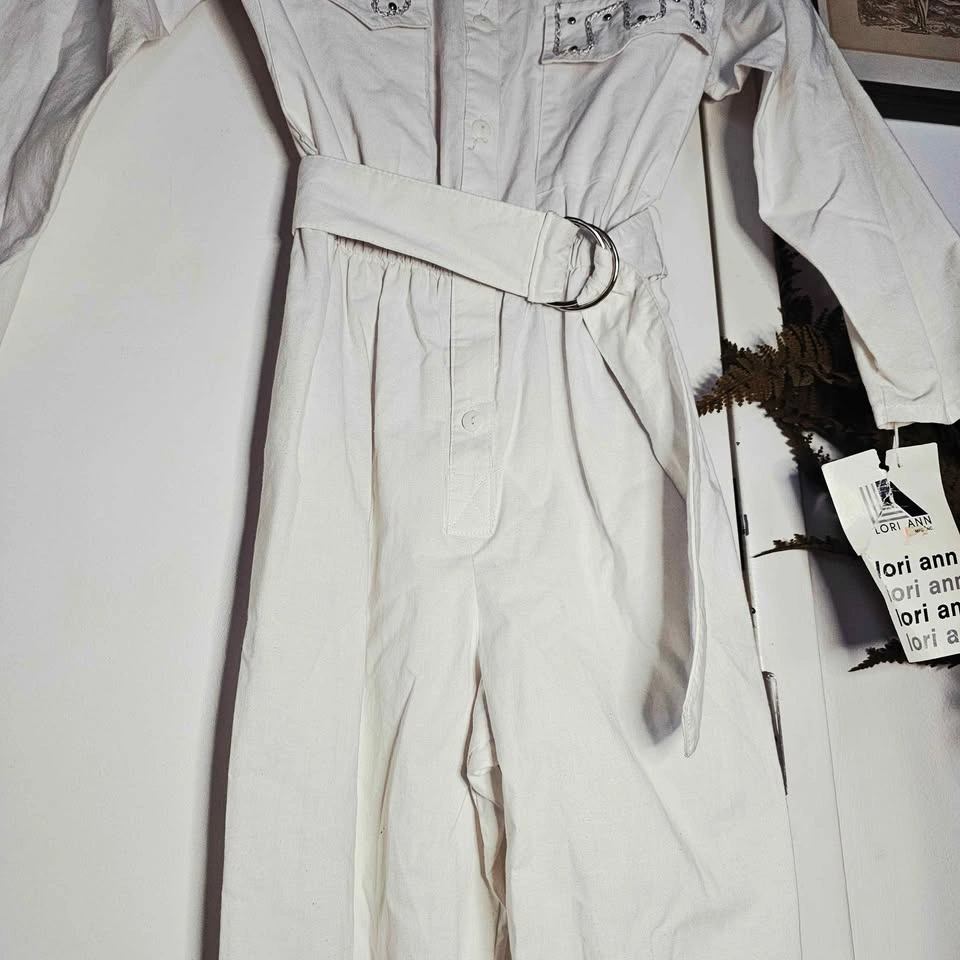 Vintage 80s Western Jumpsuit Size 7/8 NWT Dolly Parton Style - photo 3