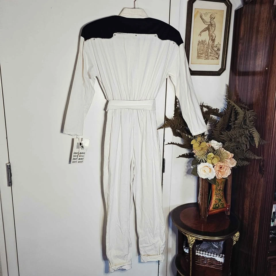 Vintage 80s Western Jumpsuit Size 7/8 NWT Dolly Parton Style - photo 5