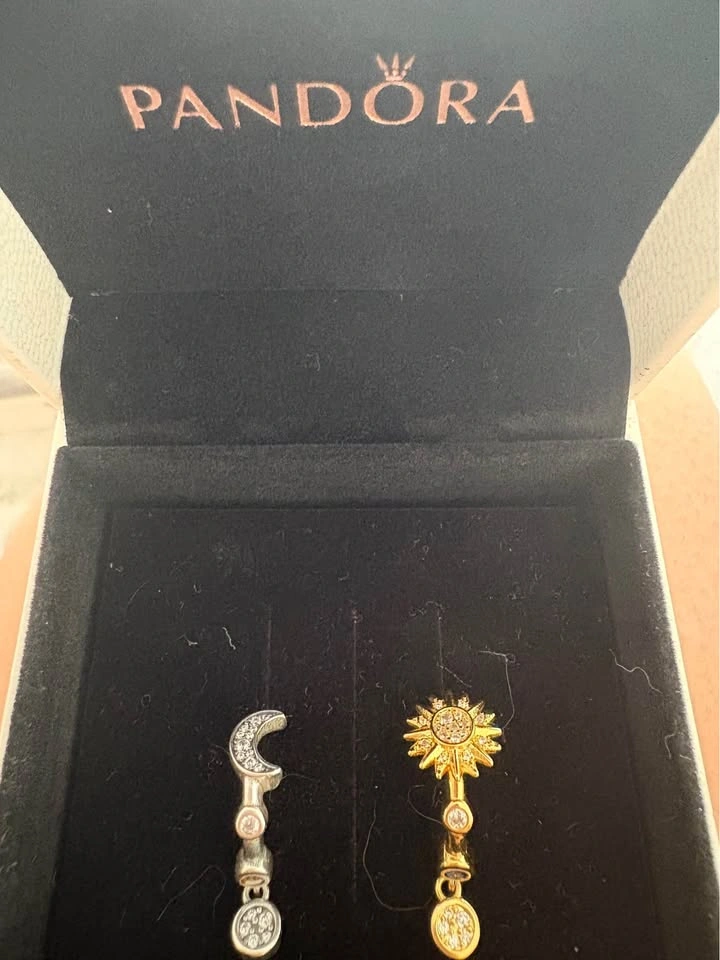 Pandora Celestial Sun and Moon Hoop Earrings - photo 3