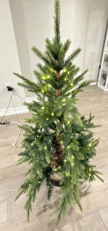 Pre-Lit Potted Artificial Christmas Tree