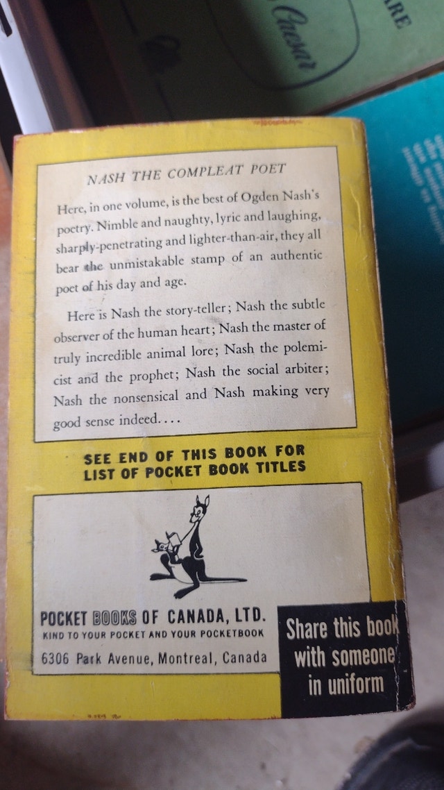 The Ogden Nash Pocket Book - photo 2