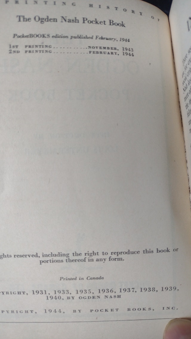 The Ogden Nash Pocket Book - photo 3