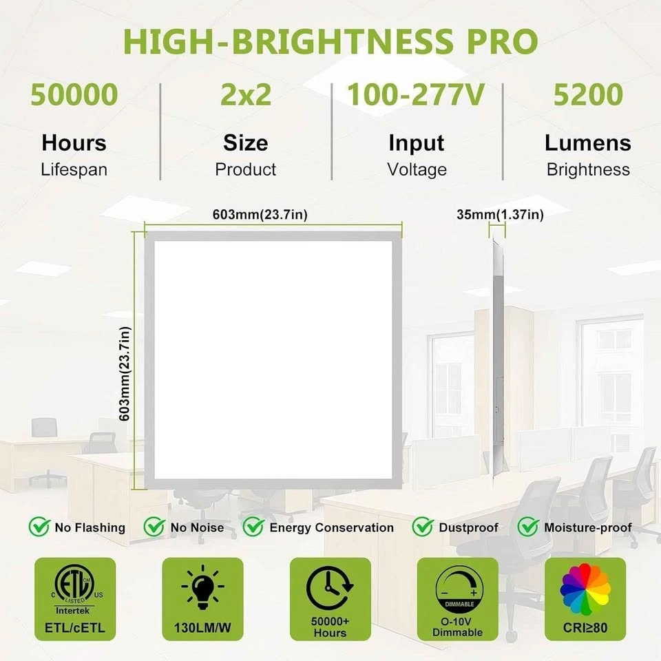 BRAND NEW SEALED YXL 2x2 LED Flat Panel Light 6-Pack - photo 3