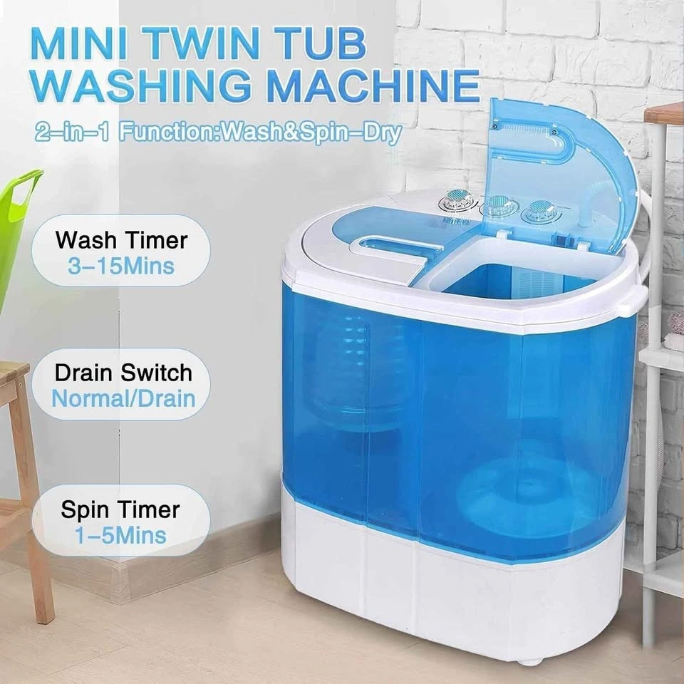Portable Mini Twin Tub Washing Machine - photo 5