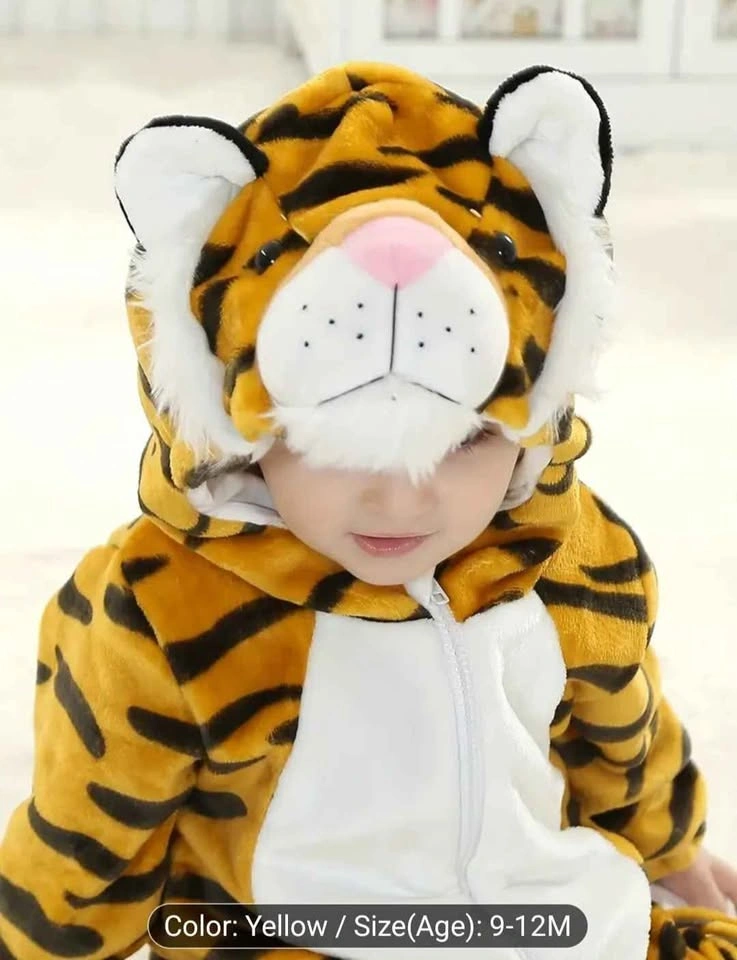 9-12 Month Baby Tiger Halloween Costume Romper - photo 2