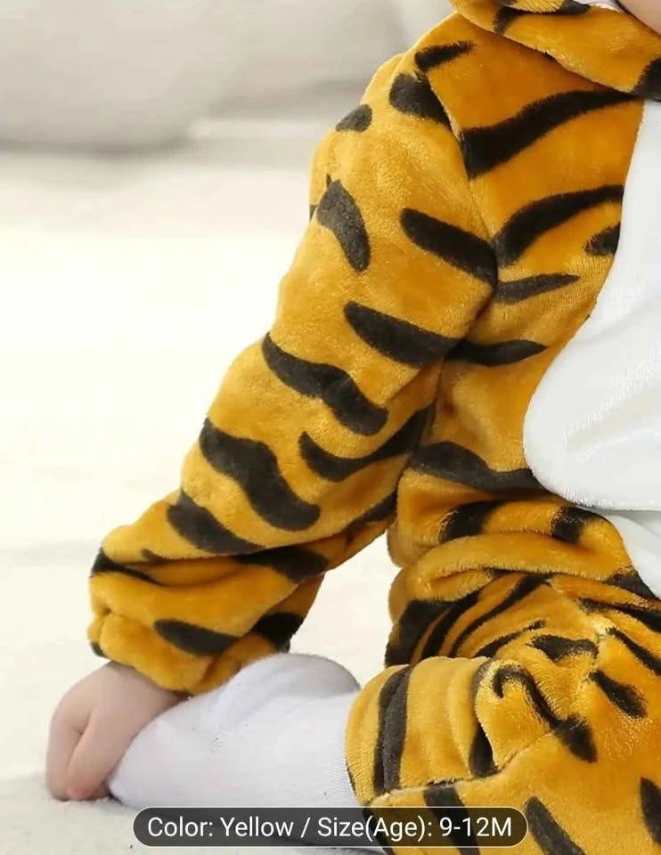 9-12 Month Baby Tiger Halloween Costume Romper - photo 4