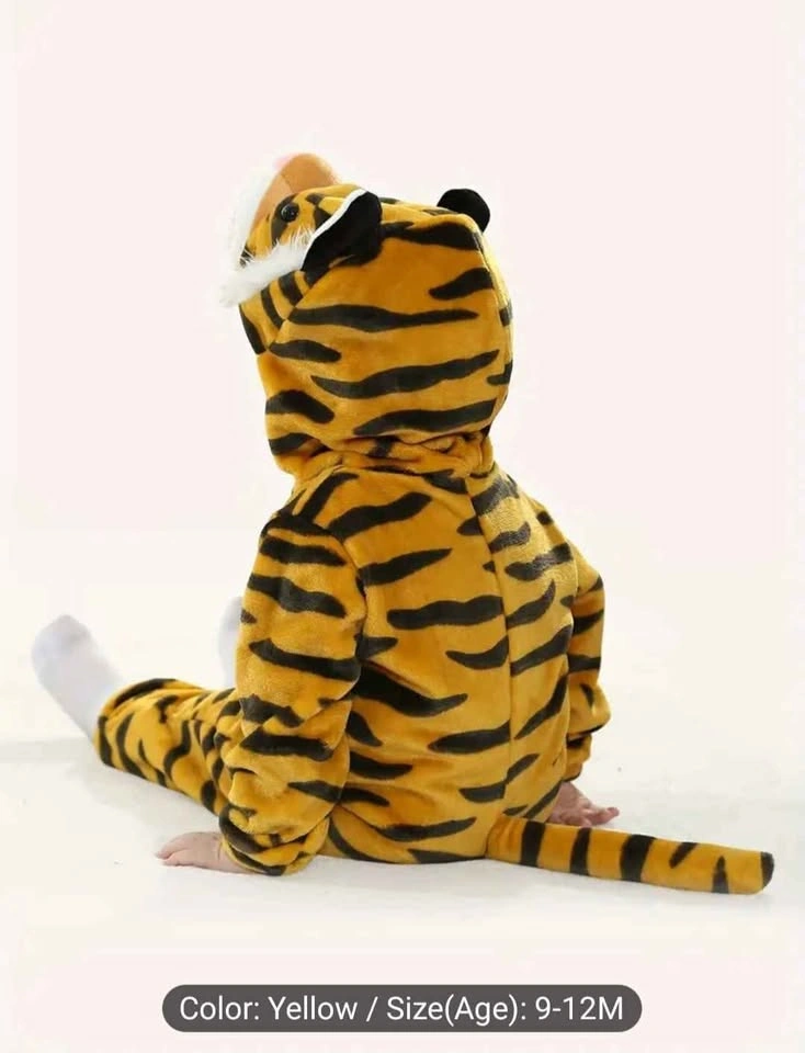 9-12 Month Baby Tiger Halloween Costume Romper - photo 5