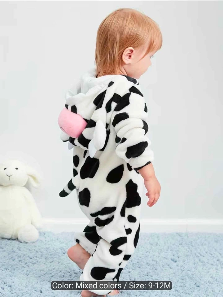 9-12 Month Cow-Shaped Plush Baby Onesie - photo 2