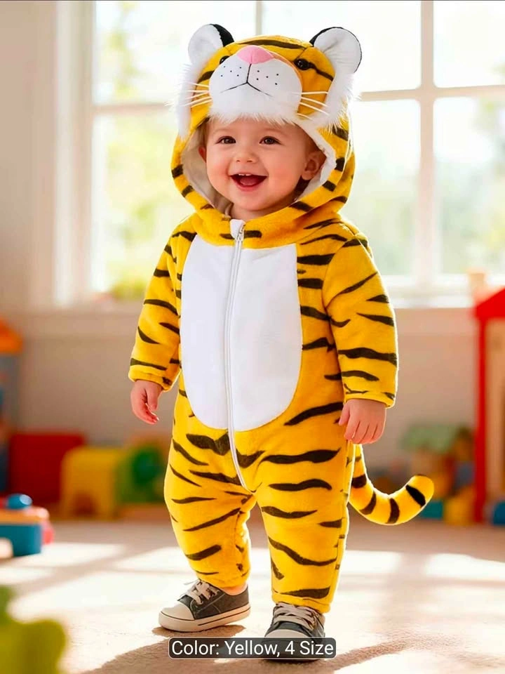 9-12 Month Cow-Shaped Plush Baby Onesie - photo 3